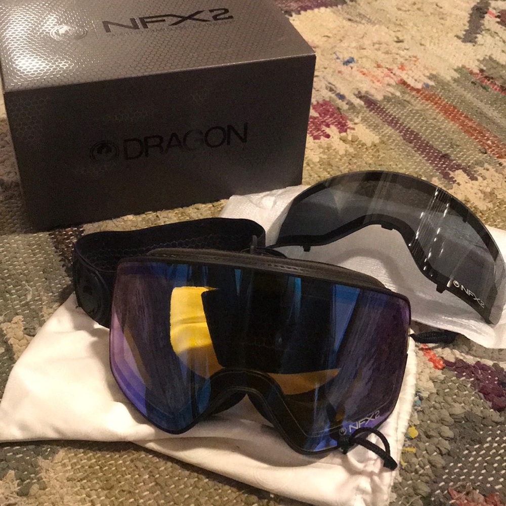 Dragon NFX2 Black Ski Goggles
